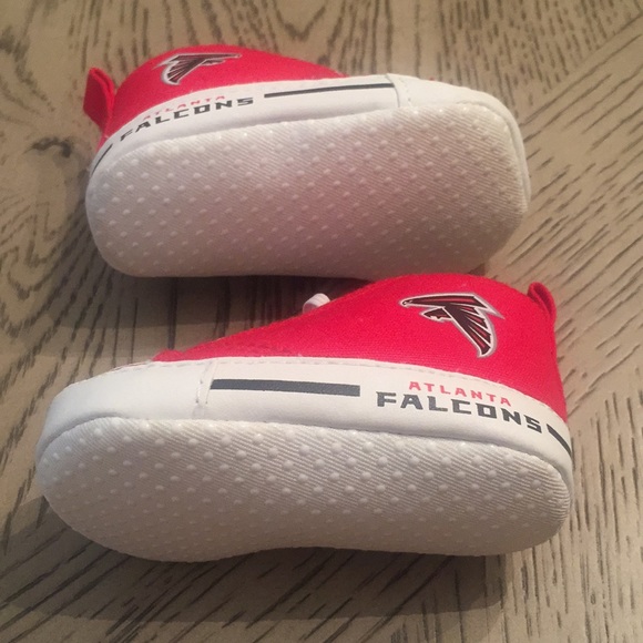 Red & white high top ATL Falcons baby shoe Sz-0 - Picture 4 of 4